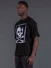 Religion Black Skull Crossbone T-Shirt - Image 3 of 6