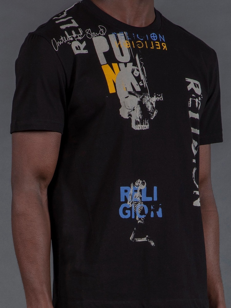 Religion Black Punk T-Shirt - Image 5 of 5 Religion Black Punk T-Shirt - Image 5 of 5