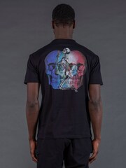 Religion Black Multi Skull T-Shirt - Image 1 of 5