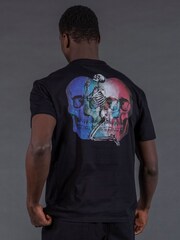 Religion Black Multi Skull T-Shirt - Image 2 of 5