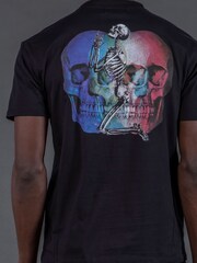 Religion Black Multi Skull T-Shirt - Image 5 of 5