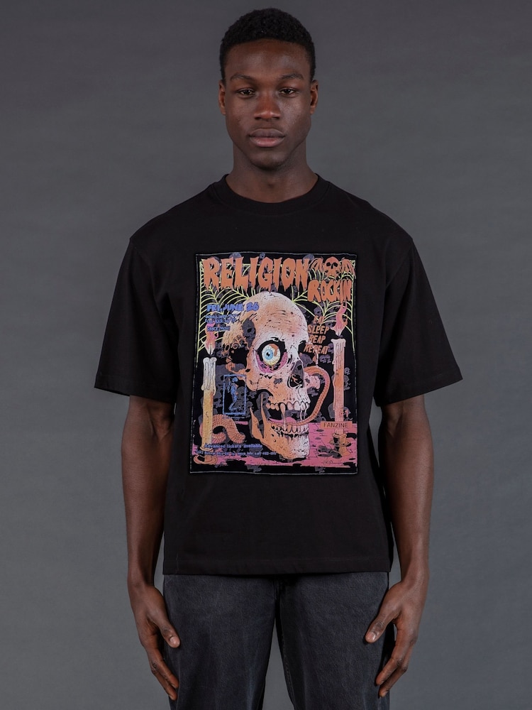 Religion Black Rocking T-Shirt - Image 2 of 4
