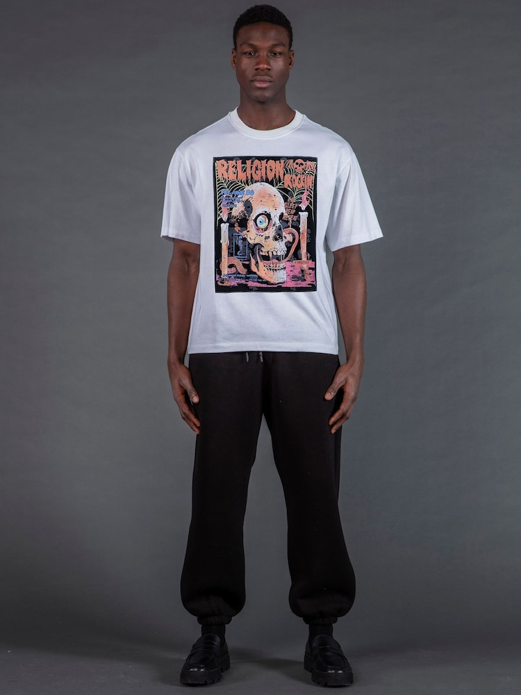 Religion White Rocking T-Shirt - Image 2 of 3