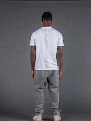 Religion White Geometric Skull T-Shirt - Image 4 of 5
