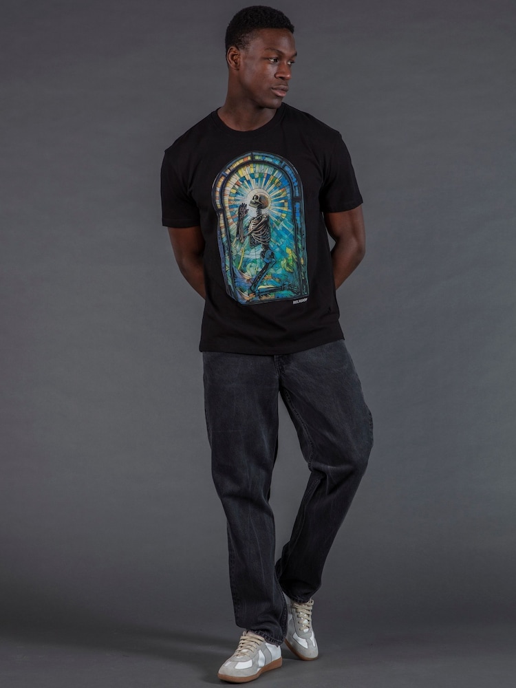 Religion Black Praying Psychedelic T-Shirt - Image 1 of 6 Religion Black Praying Psychedelic T-Shirt - Image 1 of 6