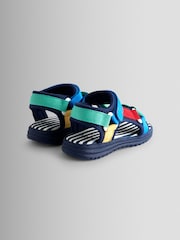 JoJo Maman Bébé Primary Colourblock Adjustable Strap Sandals - Image 2 of 4