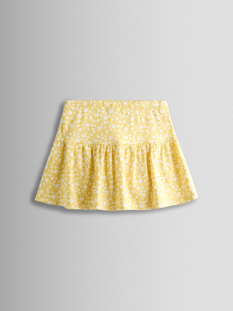 JoJo Maman Bébé Yellow Ditsy Floral Skort - Image 1 of 5
