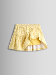 JoJo Maman Bébé Yellow Ditsy Floral Skort - Image 2 of 5