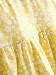 JoJo Maman Bébé Yellow Ditsy Floral Skort - Image 4 of 5