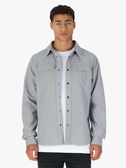 Luke 1977 Ettrick Overshirt Mid Mrl Grey - Image 1 of 6