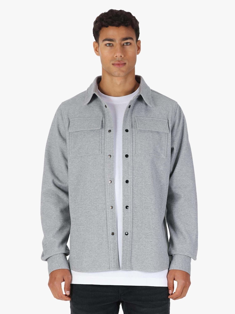 Luke 1977 Ettrick Overshirt Mid Mrl Grey - Image 1 of 6 Luke 1977 Ettrick Overshirt Mid Mrl Grey - Image 1 of 6