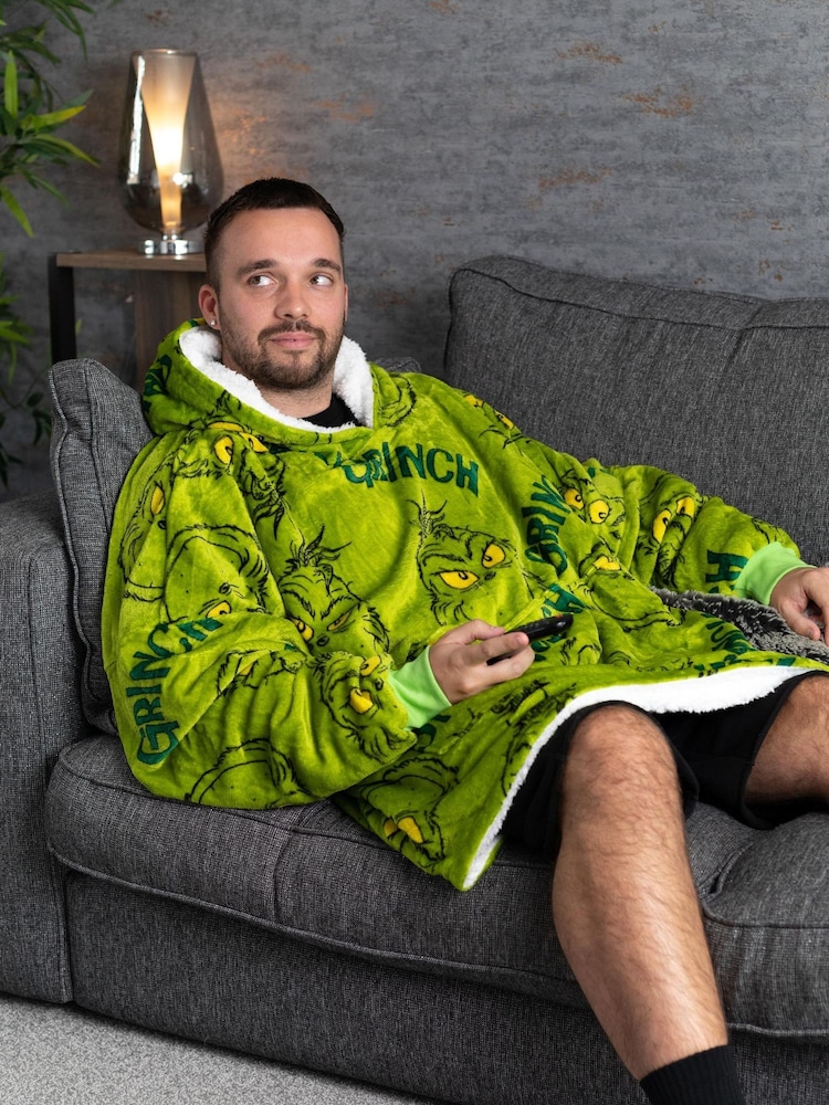 Vanilla Underground Green The Grinch Blanket Hoodie - Image 2 of 7 Vanilla Underground Green The Grinch Blanket Hoodie - Image 2 of 7