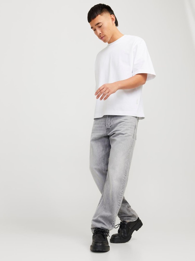 JACK & JONES Grey Chris Relaxed Fit Jeans - Image 2 of 5 JACK & JONES Grey Chris Relaxed Fit Jeans - Image 2 of 5