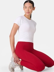 Blanco - Camiseta deportiva corta sin costuras Athlete de Sweaty Betty - Imagen 4 de 7