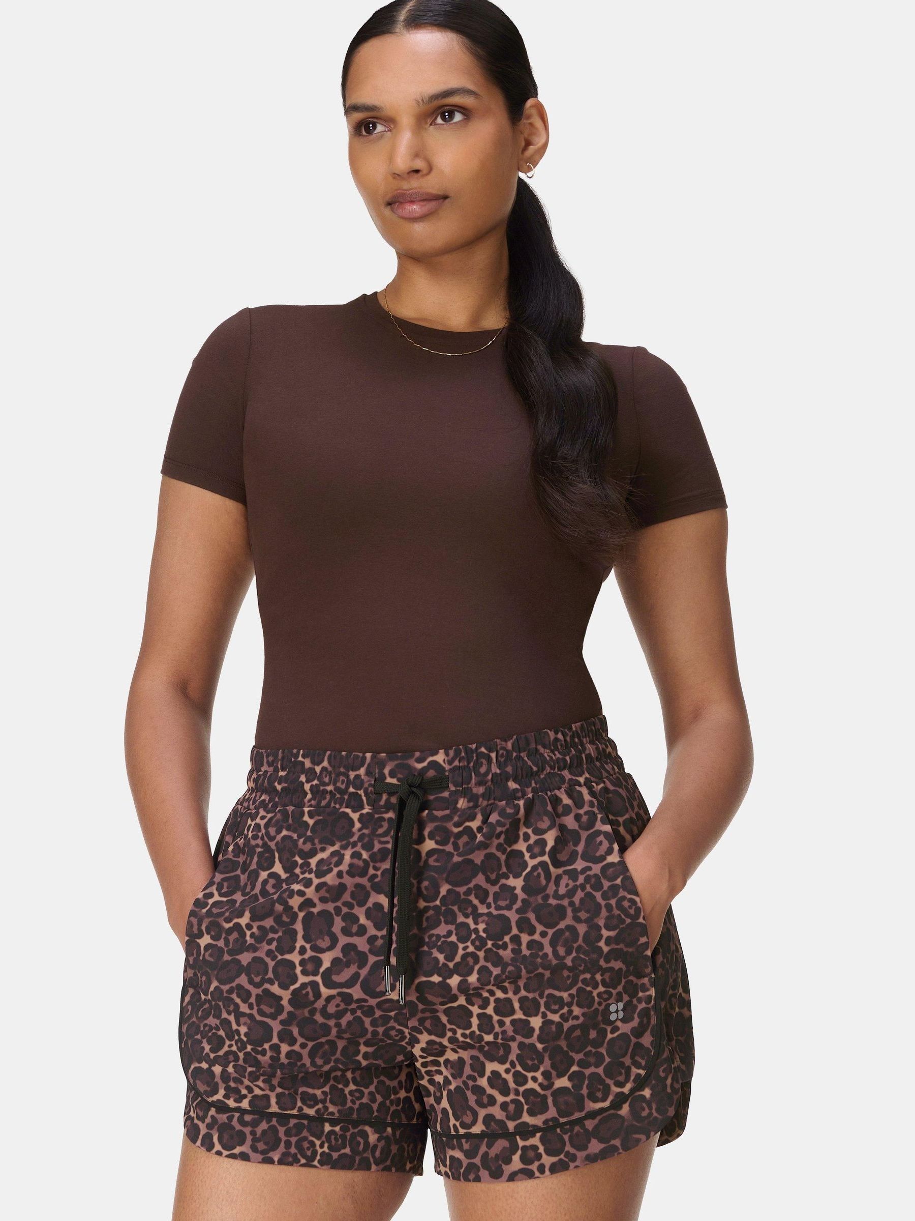 Buy Sweaty Betty Brown Explorer Track Piped Short from Next USA