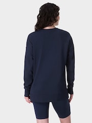 Sweaty Betty Blue After Class Longline Sweatshirt - Image 3 of 7
