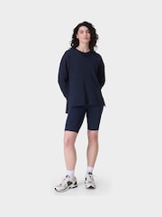 Sweaty Betty Blue After Class Longline Sweatshirt - Image 4 of 7