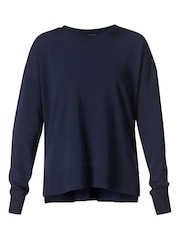 Sweaty Betty Blue After Class Longline Sweatshirt - Image 7 of 7