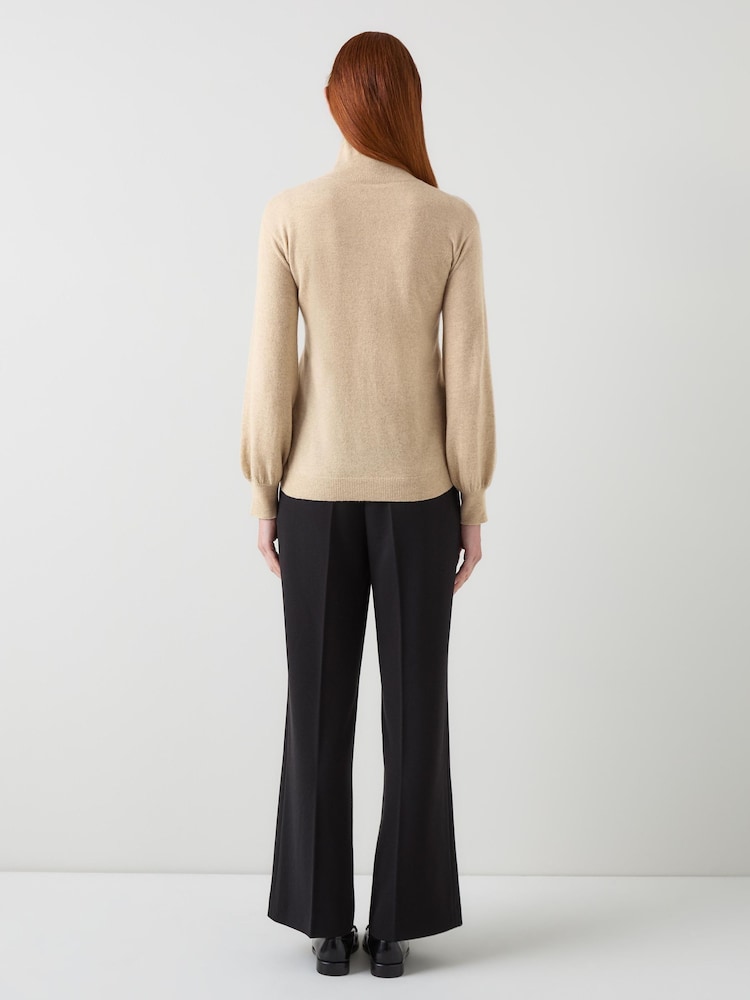 LK Bennett Cream Alice Tiny Button Up Sweater - Image 3 of 3 LK Bennett Cream Alice Tiny Button Up Sweater - Image 3 of 3