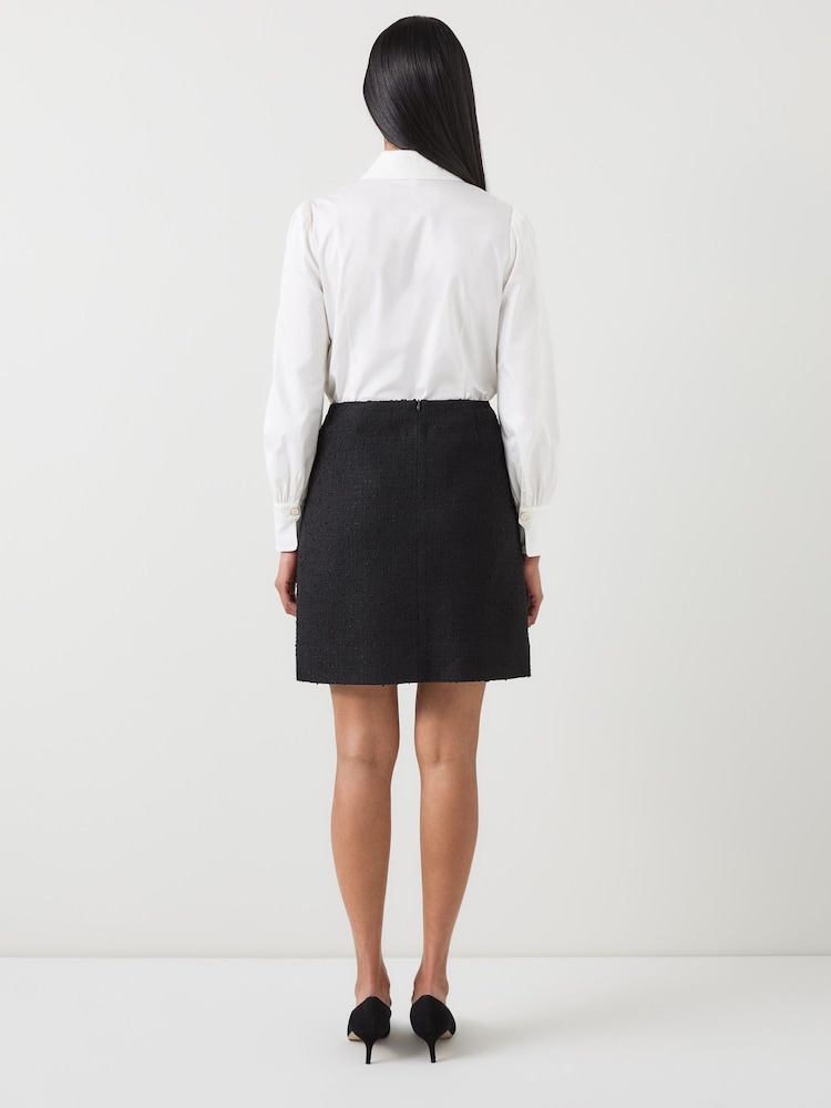 LK Bennett Cream Sonya Birch Print Silk Blend Blouse - Image 4 of 4