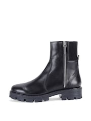 Off The Hook Black Harrogate Leather Chelsea Boots With Zip Detail - Image 4 of 8