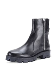 Off The Hook Black Harrogate Leather Chelsea Boots With Zip Detail - Image 5 of 8