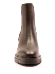 Off The Hook Brown Kington Block Heel Ankle Leather Chelsea Boots - Image 6 of 8