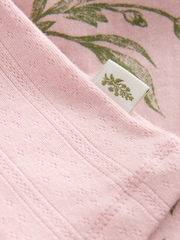 Laura Ashley Pink/Green Lloyd Print Pyjama Shorts Set - Image 13 of 13