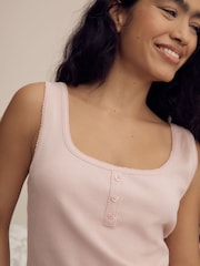 Laura Ashley Pink/Green Lloyd Print Pyjama Shorts Set - Image 4 of 13