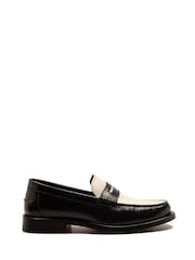 Off The Hook White Monro Loafer Formal Casual Slip-On Leather Shoes - Image 3 of 8