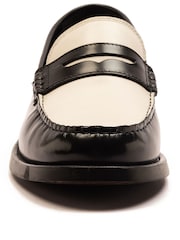 Off The Hook White Monro Loafer Formal Casual Slip-On Leather Shoes - Image 7 of 8