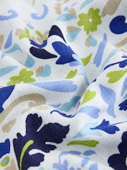 Laura Ashley Multi Navy Waxton Linen Blend Slip Nighties - Image 6 of 7