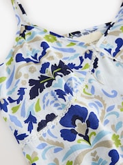 Laura Ashley Multi Navy Waxton Linen Blend Slip Nighties - Image 7 of 7