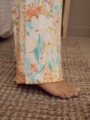 Laura Ashley Meadow Print Button Through Pyjamas Set - Imaginea 6 din 6