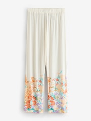Laura Ashley Orange Meadow Print Button Through Pyjamas Set - Image 9 of 11