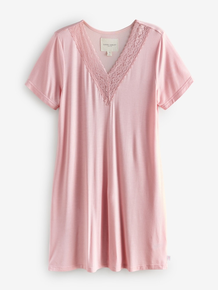 Laura Ashley Lace Trim Nightie - Imaginea 1 din 3 Laura Ashley Lace Trim Nightie - Imaginea 1 din 3