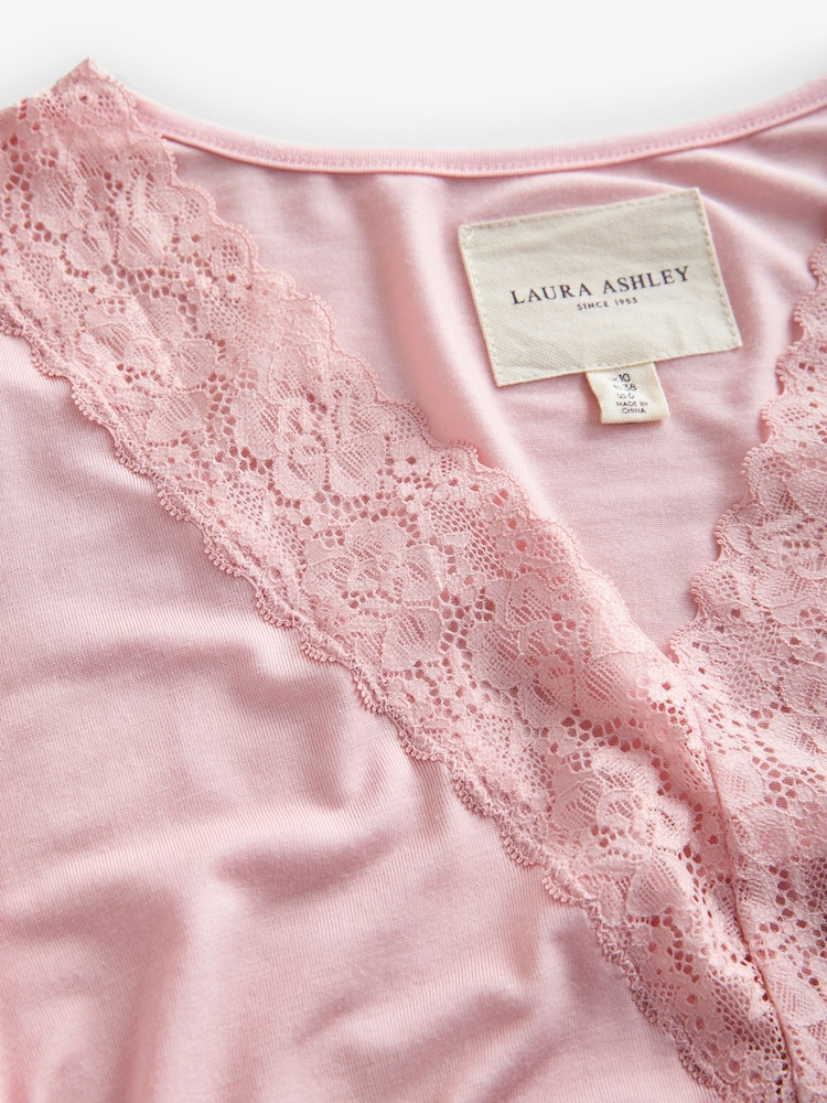 Laura Ashley Lace Trim Nightie - Imaginea 3 din 3 Laura Ashley Lace Trim Nightie - Imaginea 3 din 3