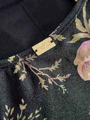 Laura Ashley Black Uffington Tummy Control Tanikini Top - Image 8 of 8