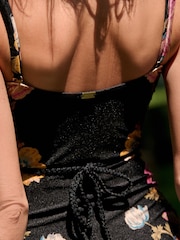 Laura Ashley Uffington Tummy Control Tie Waist Swimsuit - Imaginea 6 din 10