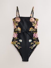 Laura Ashley Uffington Tummy Control Tie Waist Swimsuit - Imaginea 7 din 10