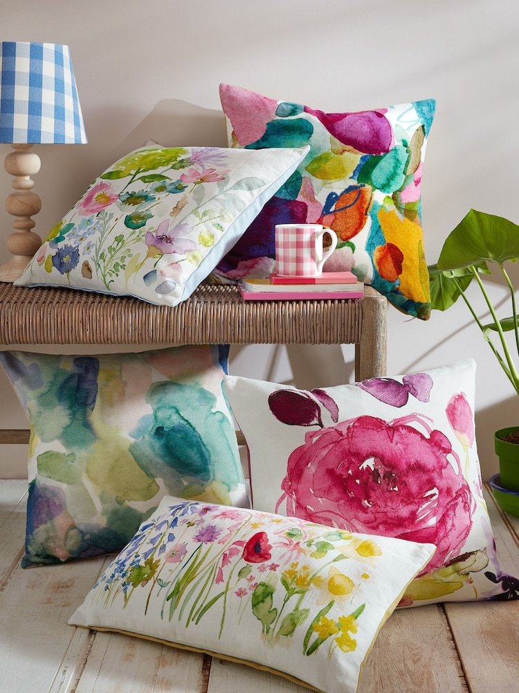 Bluebellgray Multi Pink Archie Cushion - Image 2 of 5