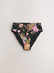 Laura Ashley Black Uffington High Waisted Bikini Bottoms - Image 4 of 6