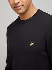 Lyle & Scott Black Cotton Crew Neck Jumper - Image 4 of 9