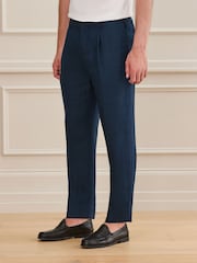 Navy Signature Drawstring Trousers - Image 1 of 8