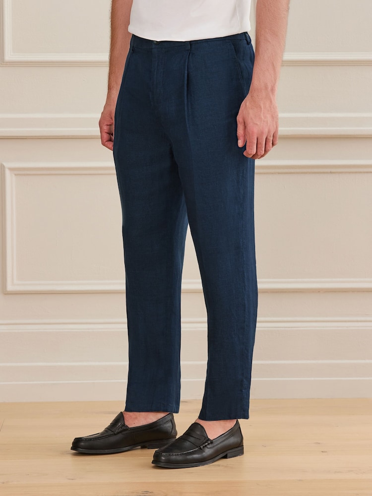 Navy Signature Drawstring Trousers - Image 1 of 8