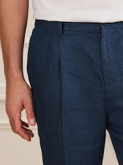 Navy Signature Drawstring Trousers - Image 4 of 8