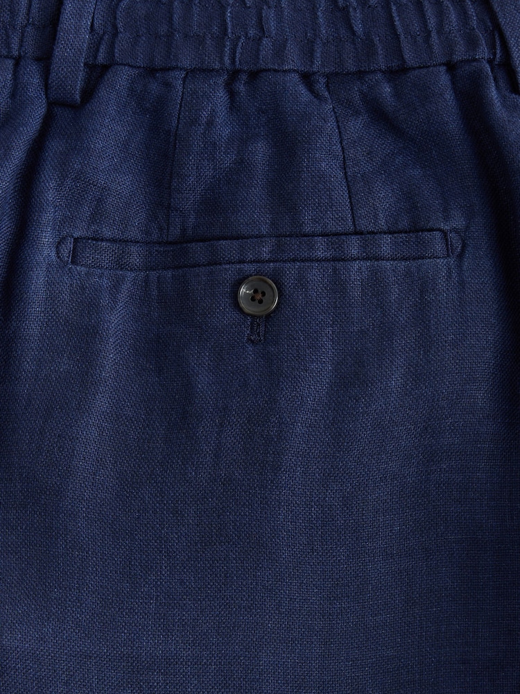 Navy Signature Drawstring Trousers - Image 8 of 8
