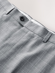 Light Grey Textured Check Smart Trousers - Image 8 of 10