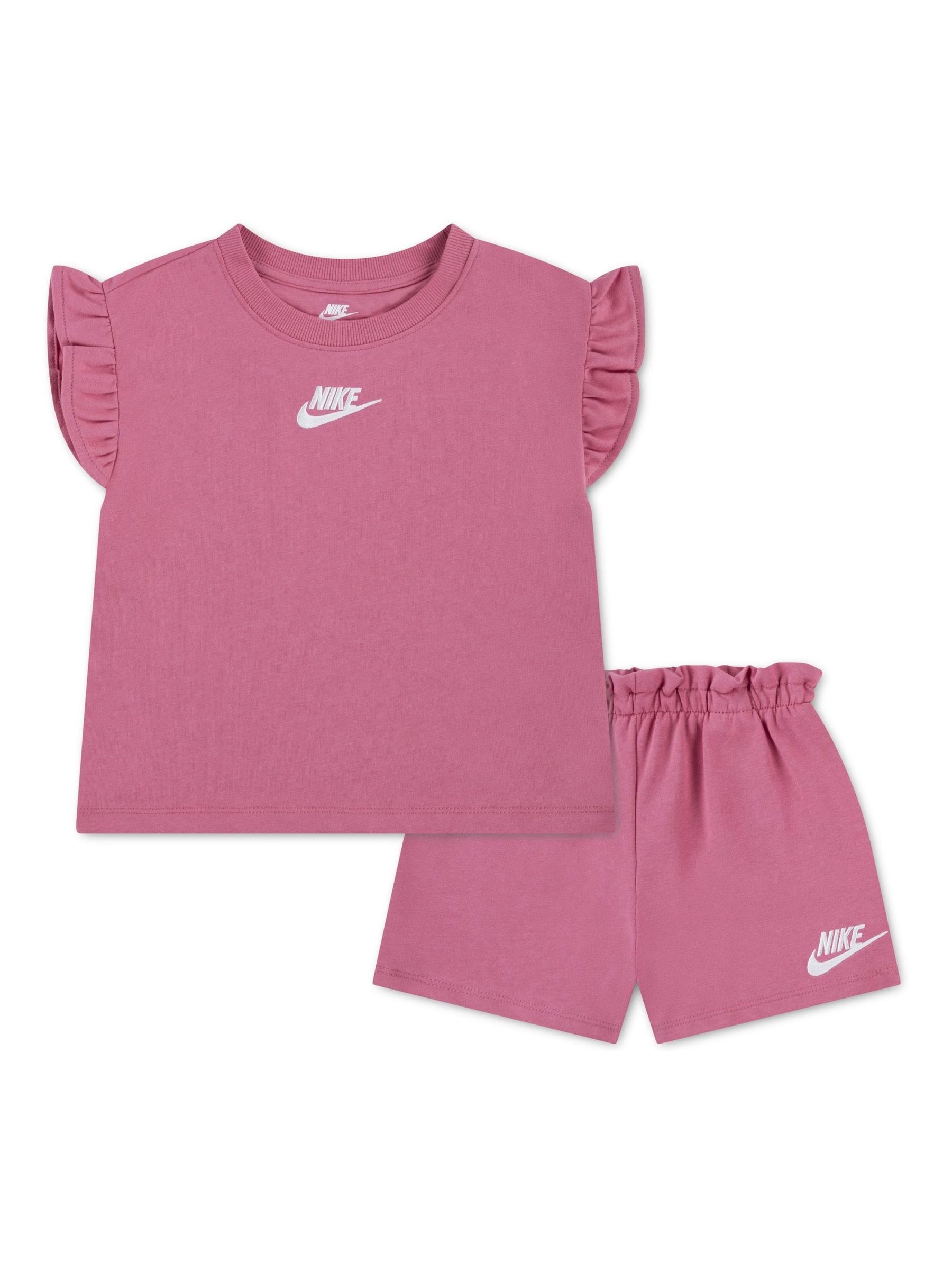 Next：日本 ピンク - Nike リトルキッズ フリルエッジ Tシャツ