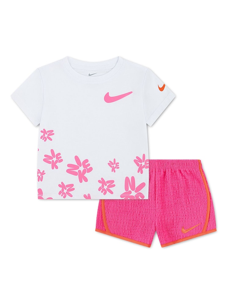 Nike Little Kids Bold Play Floral T-Shirt and Tempo Shorts Set - Imagen 2 de 6